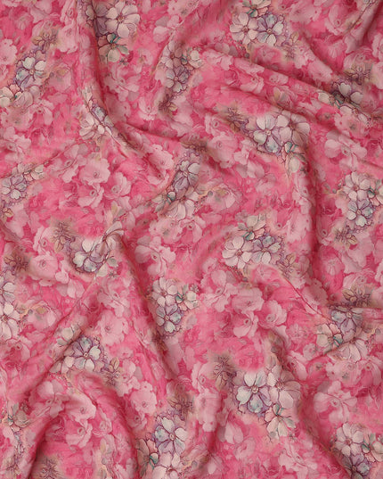 Rose Pink Viscose Crepe Fabric 110cm | Regal Fabrics