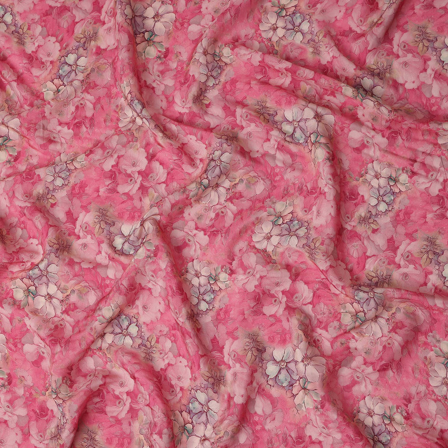Rose Pink Viscose Crepe Fabric 110cm | Regal Fabrics