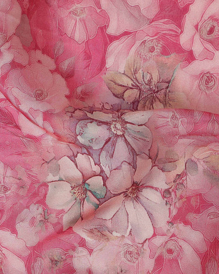 Rose Pink Viscose Crepe Fabric 110cm | Regal Fabrics