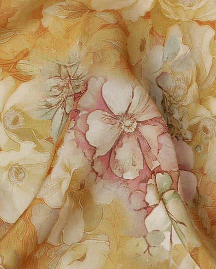Antique Gold Viscose Crepe Fabric 110cm | Regal Fabrics