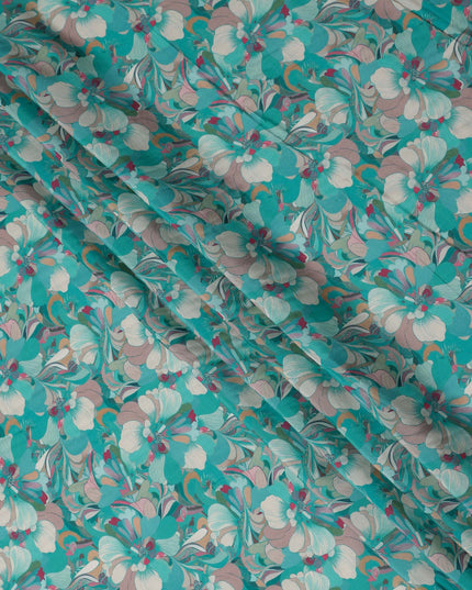 Teal Green Viscose Crepe Fabric 110cm | Regal Fabrics