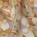 Golden Multicolor Viscose Crepe Fabric 110cm | Regal Fabrics