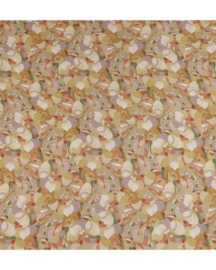 Golden Multicolor Viscose Crepe Fabric 110cm | Regal Fabrics