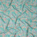 Turquoise Teal Viscose Crepe Fabric 110cm | Regal Fabrics