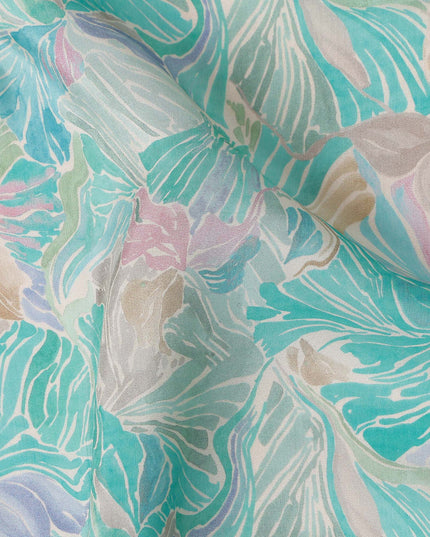 Turquoise Teal Viscose Crepe Fabric 110cm | Regal Fabrics