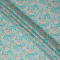 Turquoise Teal Viscose Crepe Fabric 110cm | Regal Fabrics