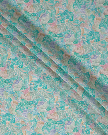 Turquoise Teal Viscose Crepe Fabric 110cm | Regal Fabrics