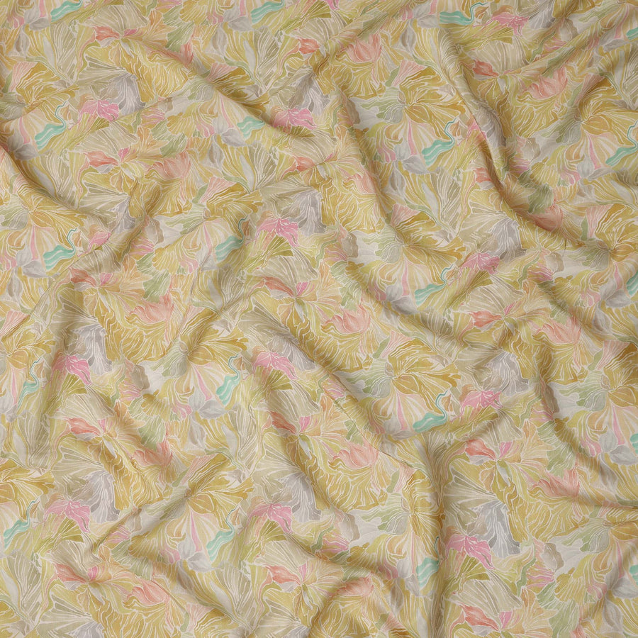 Golden Mustard Viscose Crepe Fabric 110cm | Regal Fabrics