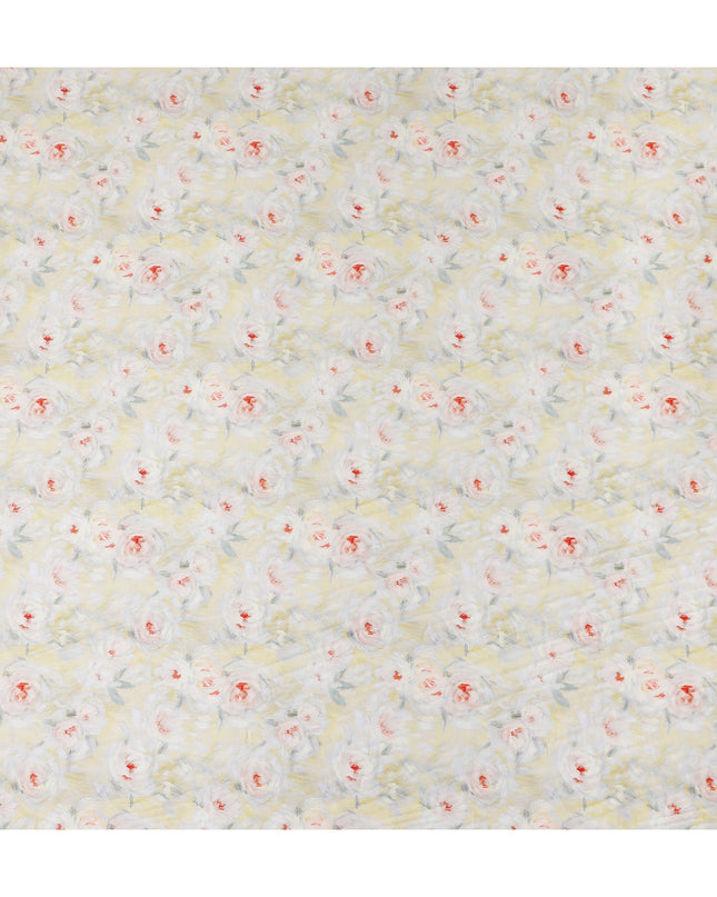 Butter Yellow Cotton Satin Fabric 110cm