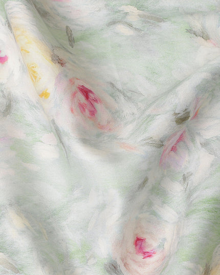 Sage Green Cotton Satin Fabric 110cm