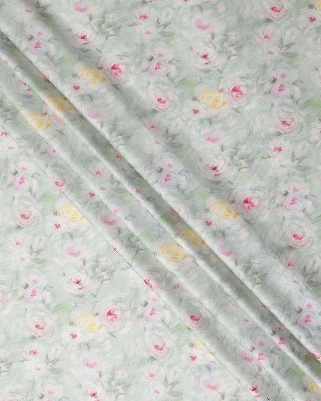 Sage Green Cotton Satin Fabric 110cm