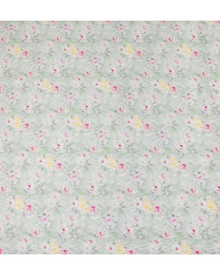 Sage Green Cotton Satin Fabric 110cm