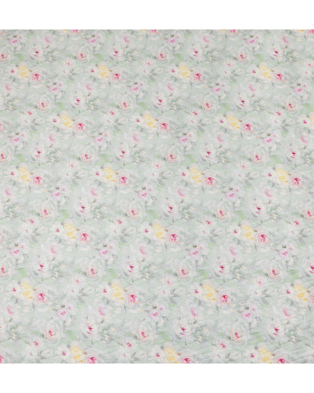 Sage Green Cotton Satin Fabric 110cm