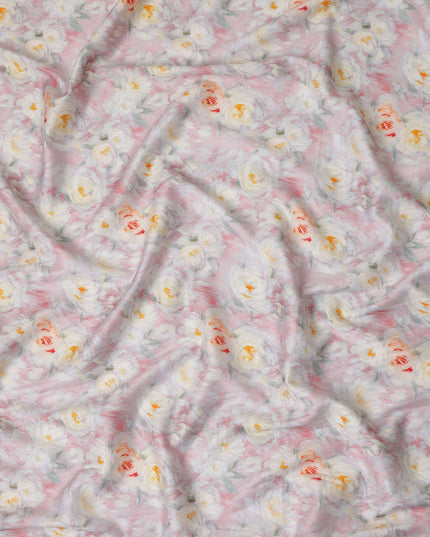 Blush Pink Cotton Satin Fabric 110cm