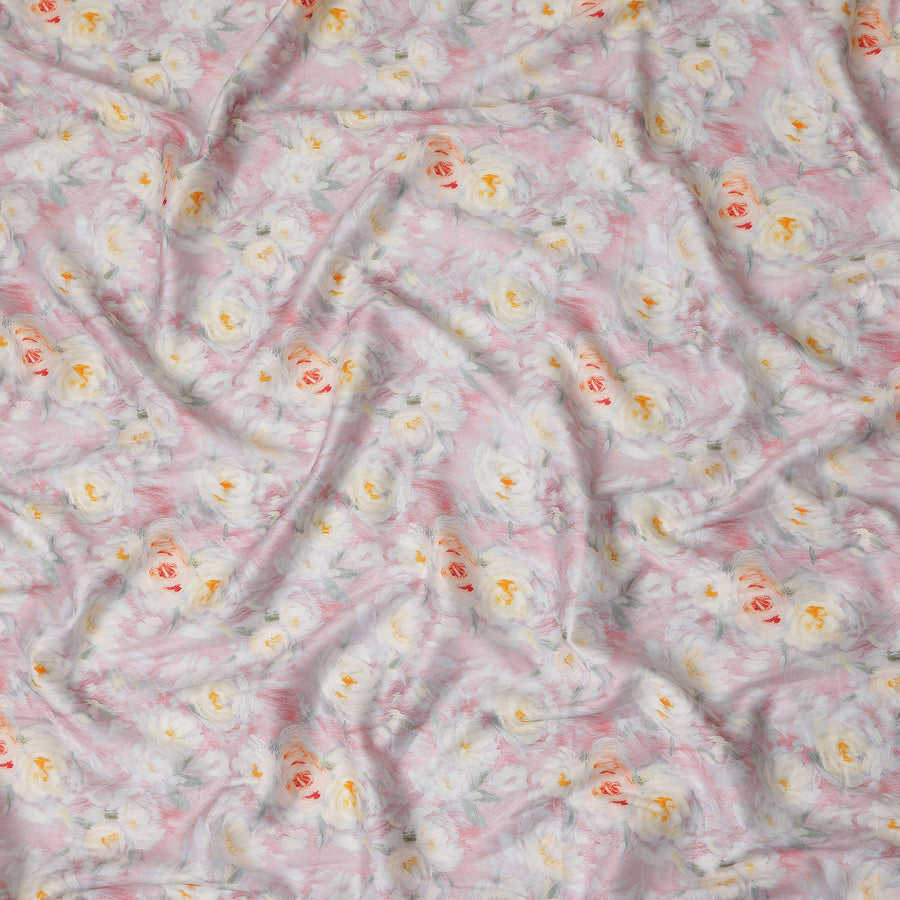Blush Pink Cotton Satin Fabric 110cm