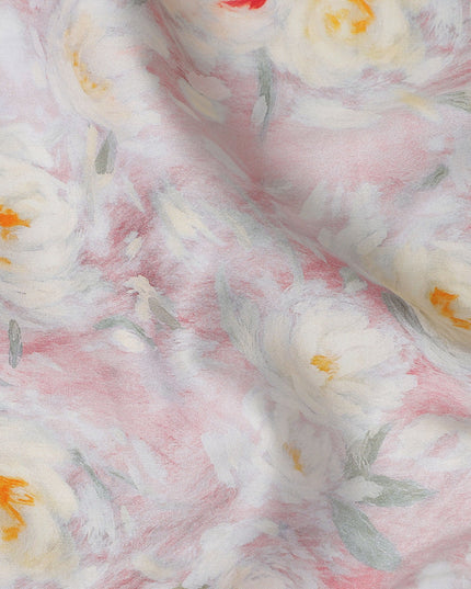 Blush Pink Cotton Satin Fabric 110cm