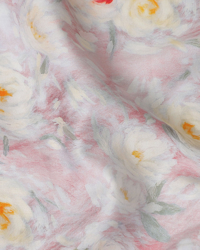 Blush Pink Cotton Satin Fabric 110cm