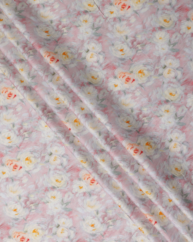 Blush Pink Cotton Satin Fabric 110cm