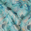 Turquoise Teal Cotton Satin Fabric 110cm