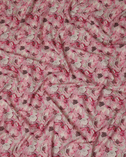 Rose Pink Cotton Satin Fabric 110cm