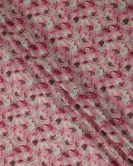 Rose Pink Cotton Satin Fabric 110cm