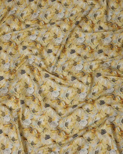 Golden Mustard Cotton Satin Fabric 110cm