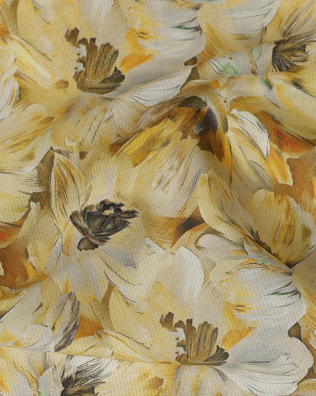 Golden Mustard Cotton Satin Fabric 110cm
