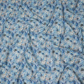 Sky Blue Cotton Satin Fabric 110cm