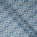 Sky Blue Cotton Satin Fabric 110cm