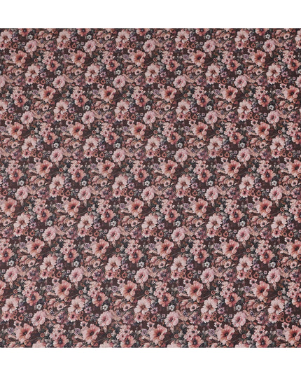 Taupe Mauve Cotton Satin Fabric 110cm