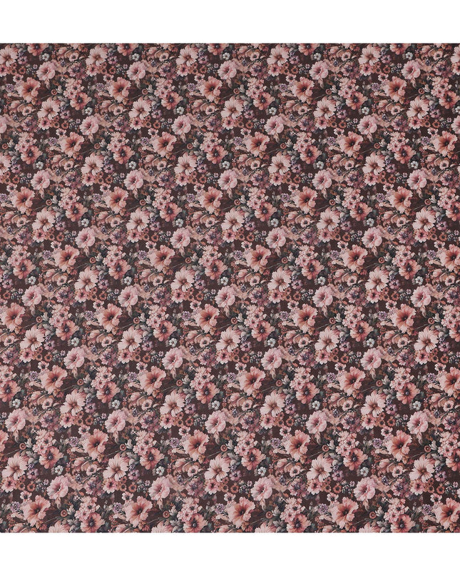 Taupe Mauve Cotton Satin Fabric 110cm