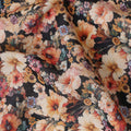 Charcoal Black Cotton Satin Fabric 110cm