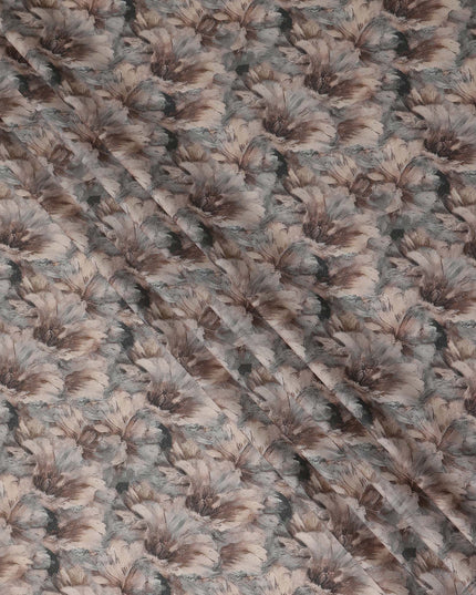 Blush Taupe Cotton Satin Fabric 110cm