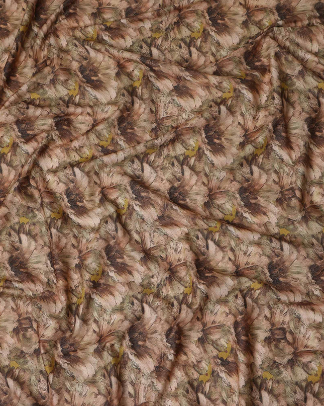 Warm Tan Cotton Satin Fabric 110cm