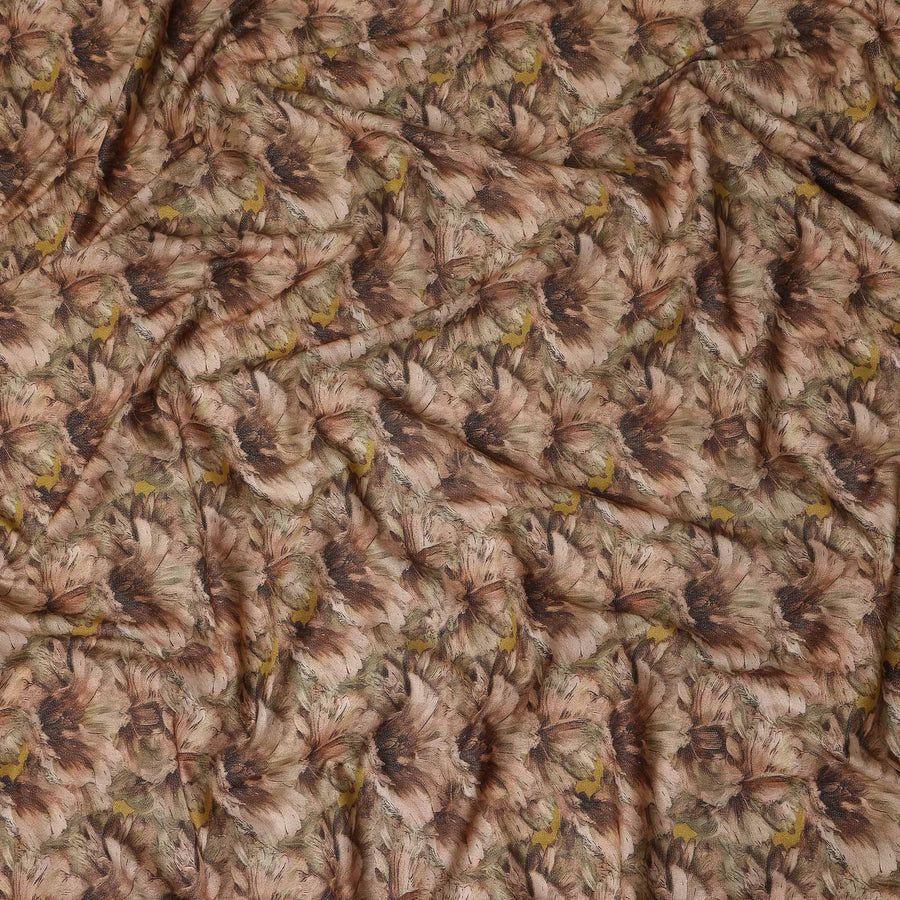 Warm Tan Cotton Satin Fabric 110cm