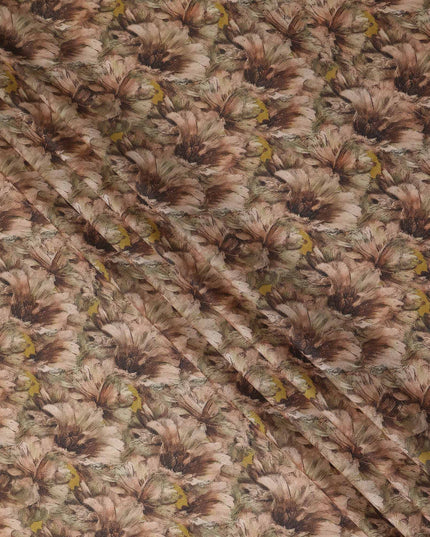 Warm Tan Cotton Satin Fabric 110cm