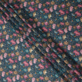 Indigo Navy Cotton Satin Fabric 110cm