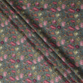 Slate Teal Cotton Satin Fabric 110cm