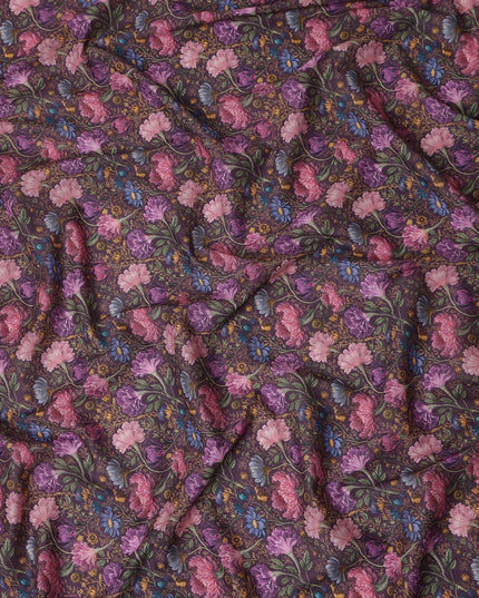 Deep Plum Cotton Satin Fabric 110cm