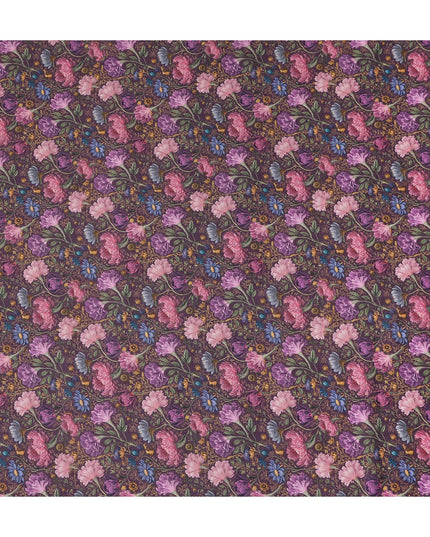 Deep Plum Cotton Satin Fabric 110cm