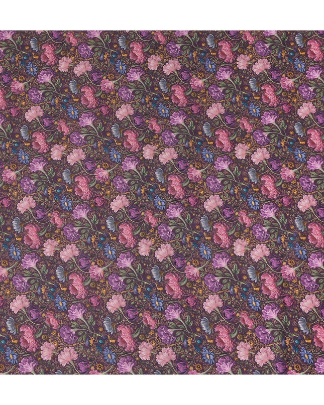 Deep Plum Cotton Satin Fabric 110cm