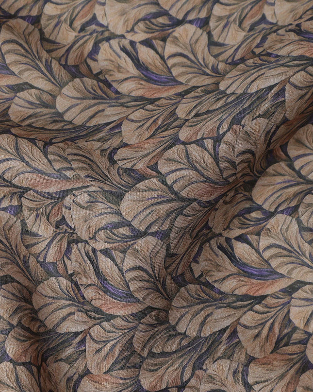 Taupe Beige Cotton Satin Fabric 110cm