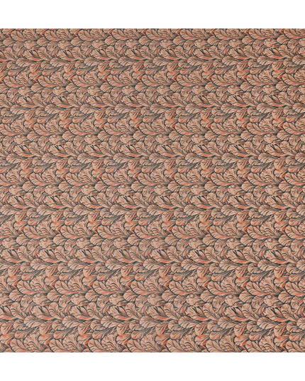 Peach Coral Cotton Satin Fabric 110cm
