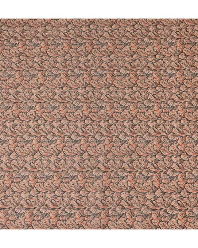 Peach Coral Cotton Satin Fabric 110cm