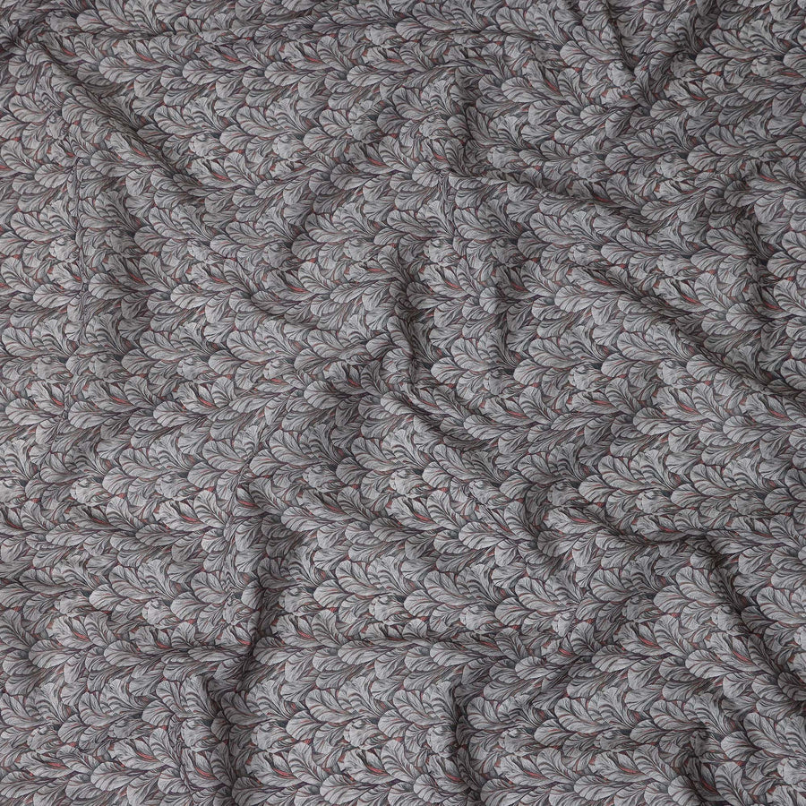 Silver Grey Cotton Satin Fabric 110cm