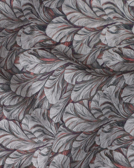 Silver Grey Cotton Satin Fabric 110cm