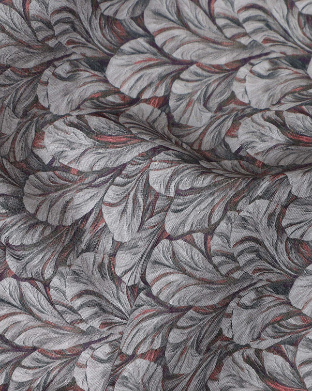 Silver Grey Cotton Satin Fabric 110cm