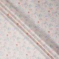 Ivory Coral Cotton Satin Fabric 110cm
