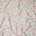 Ivory Blush Cotton Satin Fabric 110cm