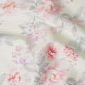 Ivory Blush Cotton Satin Fabric 110cm